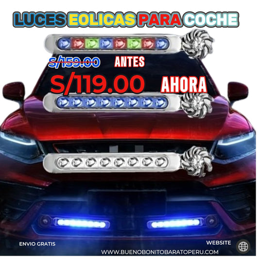 Luces Led de energia eolica