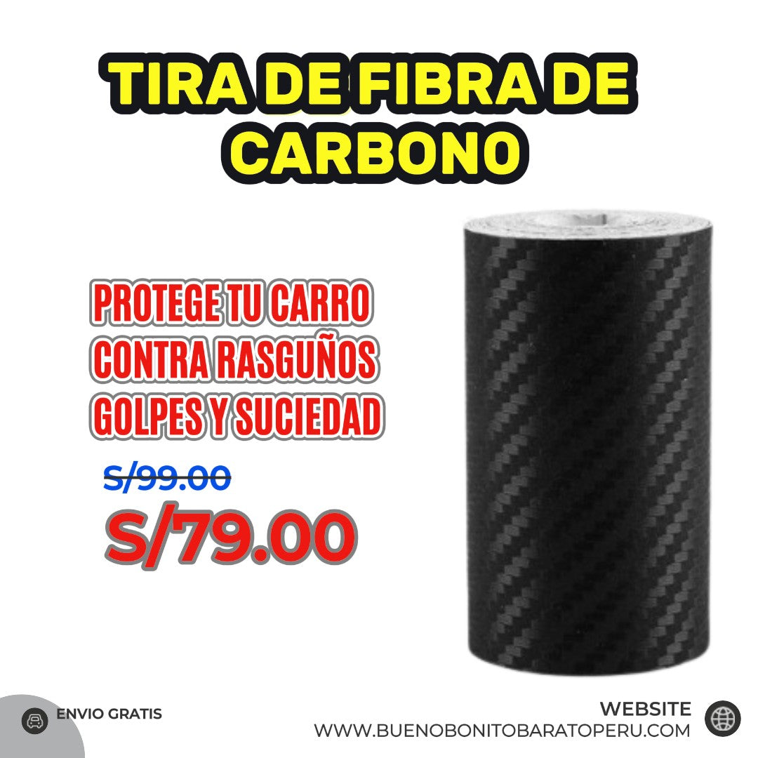 Tira de fibra de carbono para autos